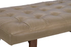 Caleb Leather Ottoman